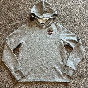 Harley-Davidson Gray Hoodie women’s hooded sweatshirt size Small, gray